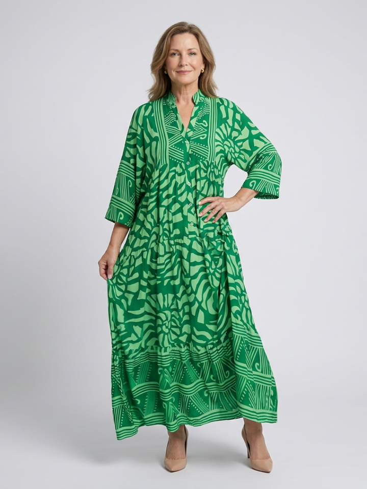 Alison | Button Front Midi Dress
