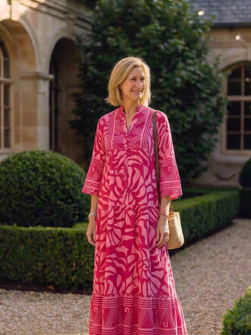 Alison | Button Front Midi Dress