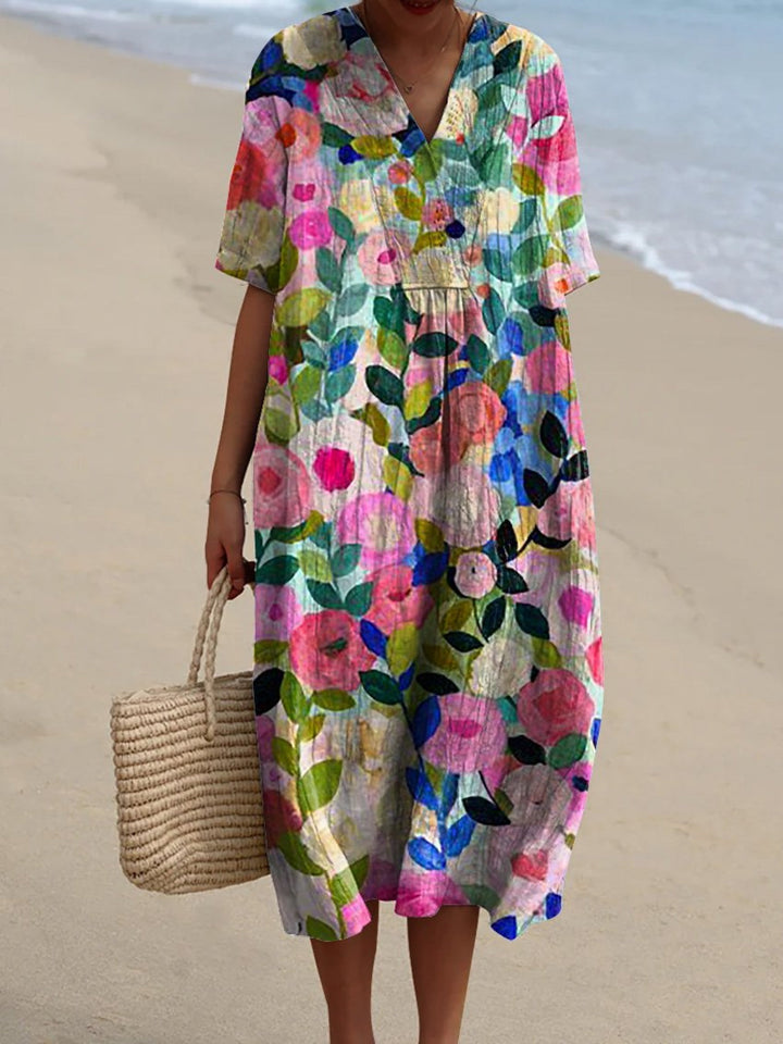Eleni - Vintage Flower Dress