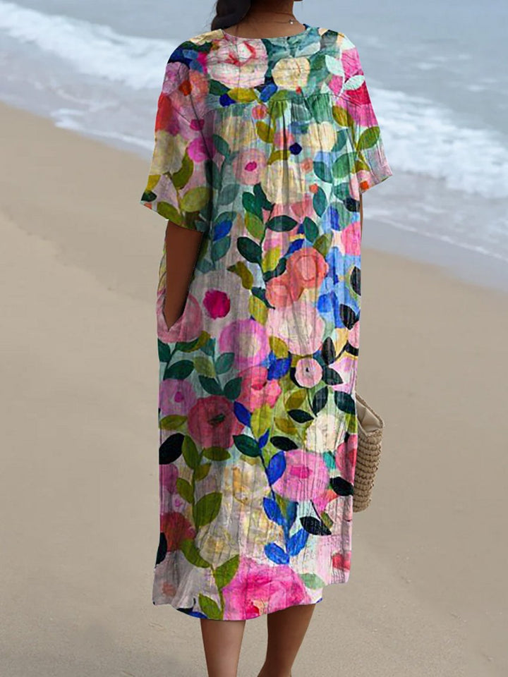 Eleni - Vintage Flower Dress